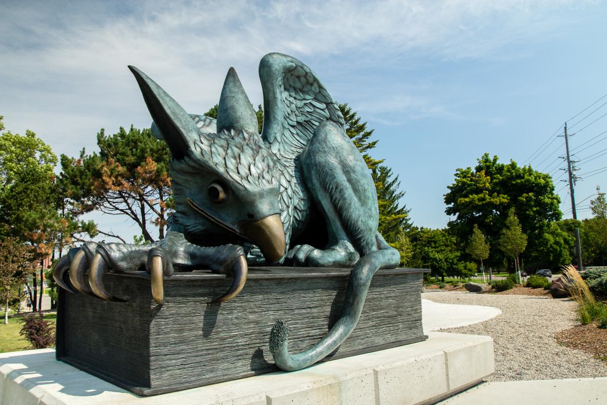 photo of gryphon statue